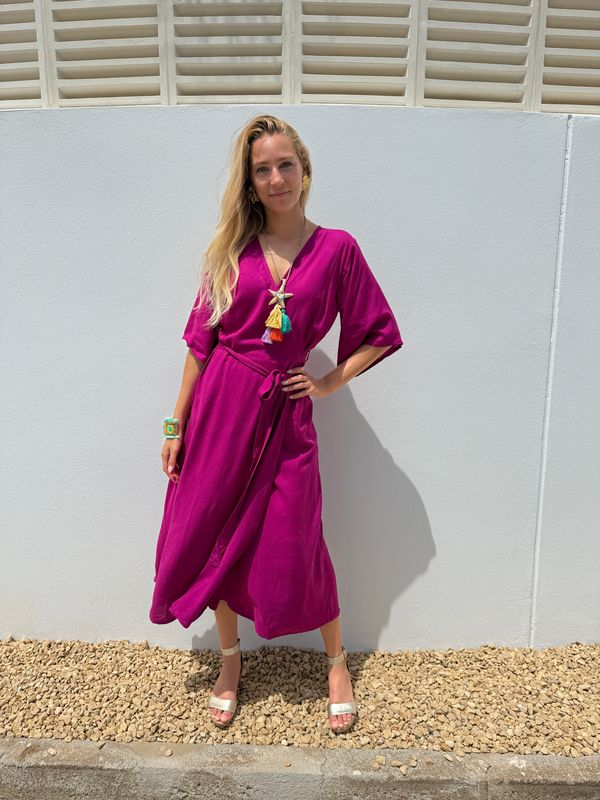 Uma Dress Uniq 0057 fuchsia BS6-418