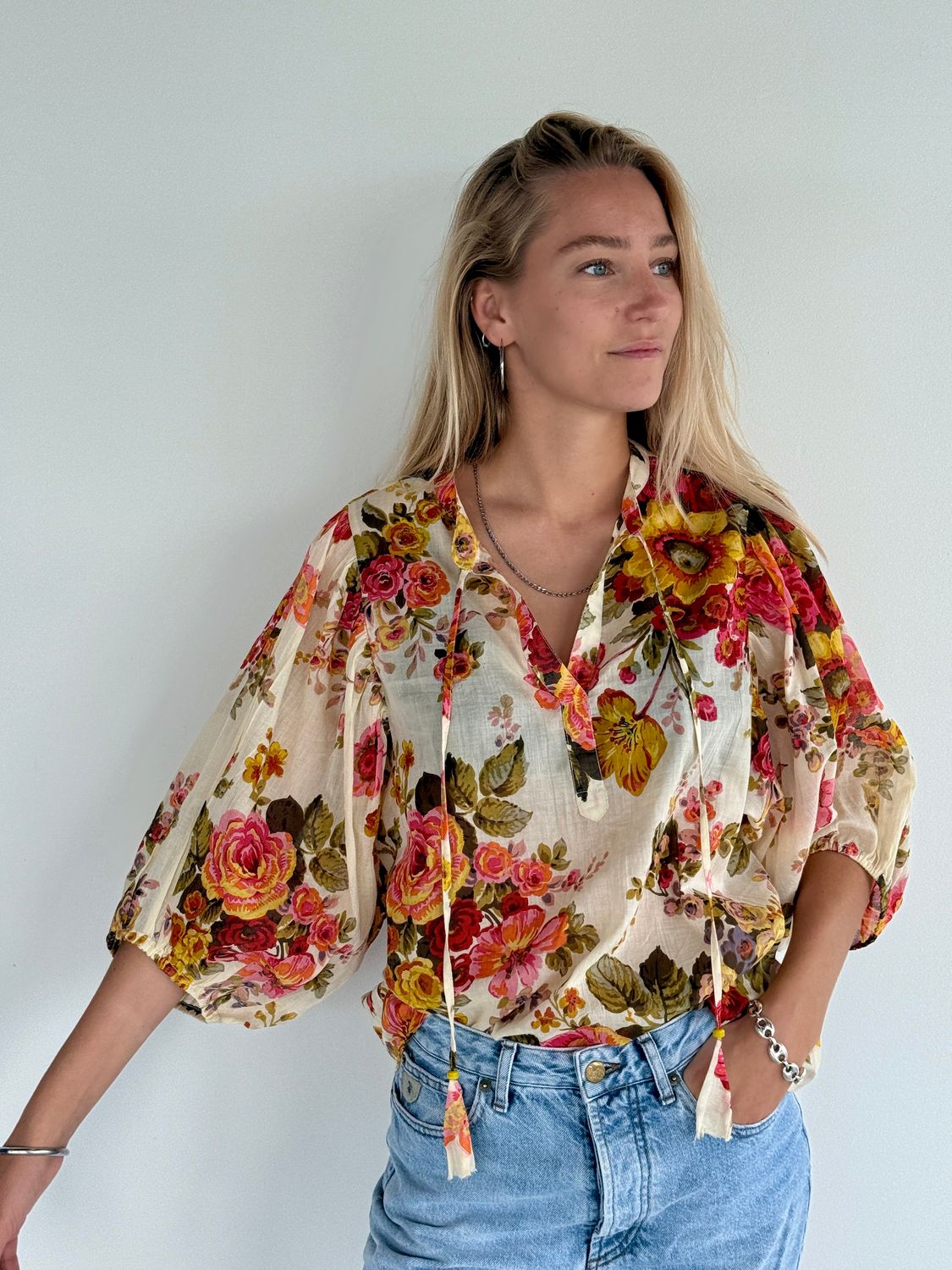 Dora Blouse Cotton Voile S159 retro rose BS6-542