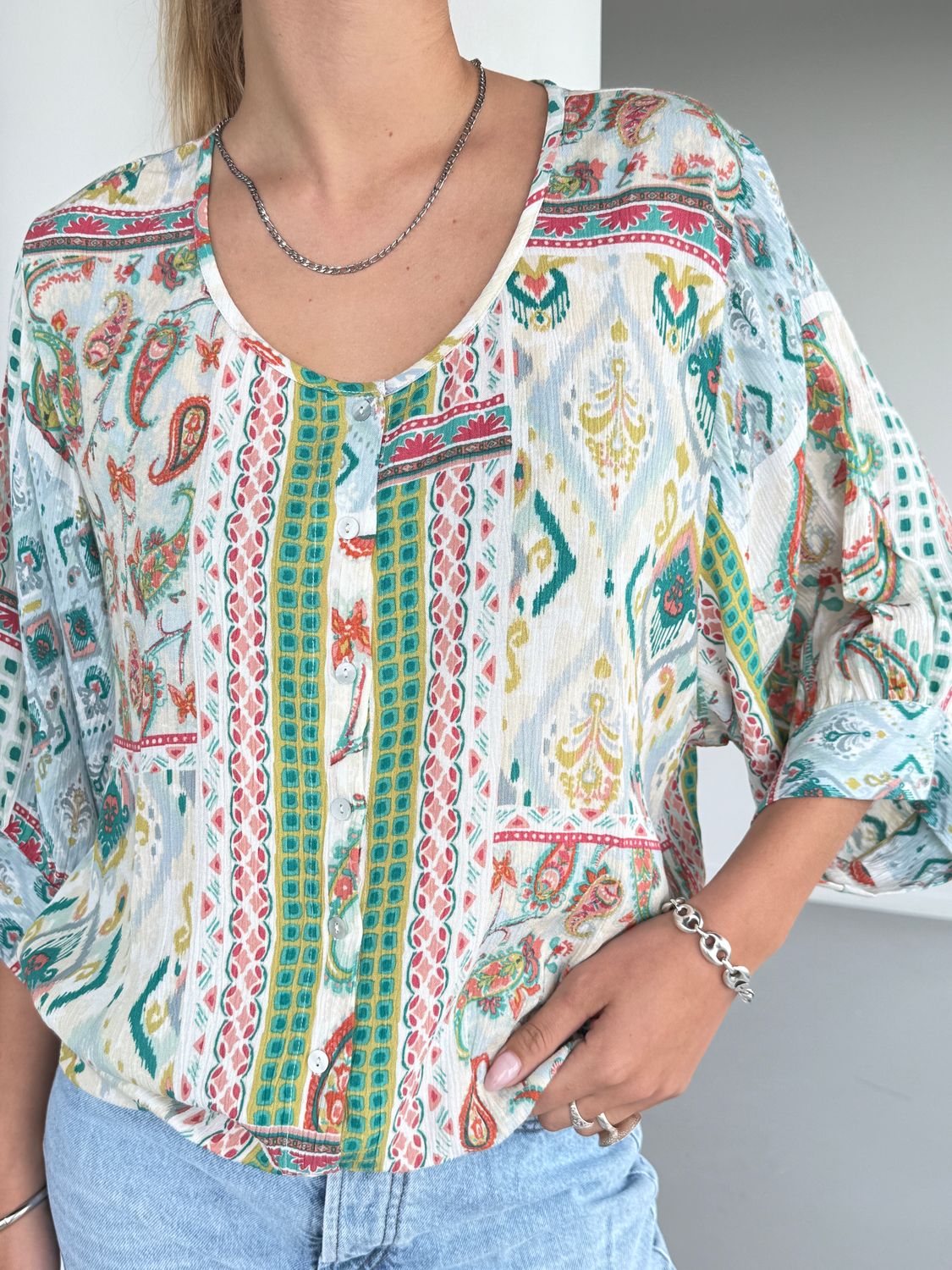 Janna Top Cr.Rayon S186 patchwork BS6-593