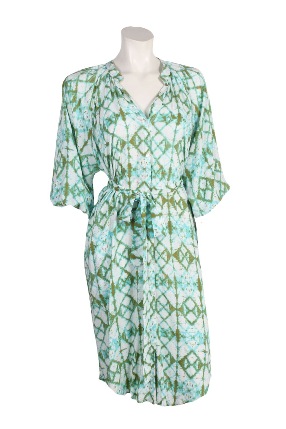 Lola Dress 0151 zigzag green BS5-104