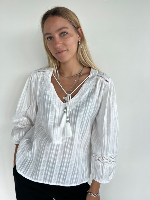 Desi Blouse Co Dobby 0010 white BS5-631