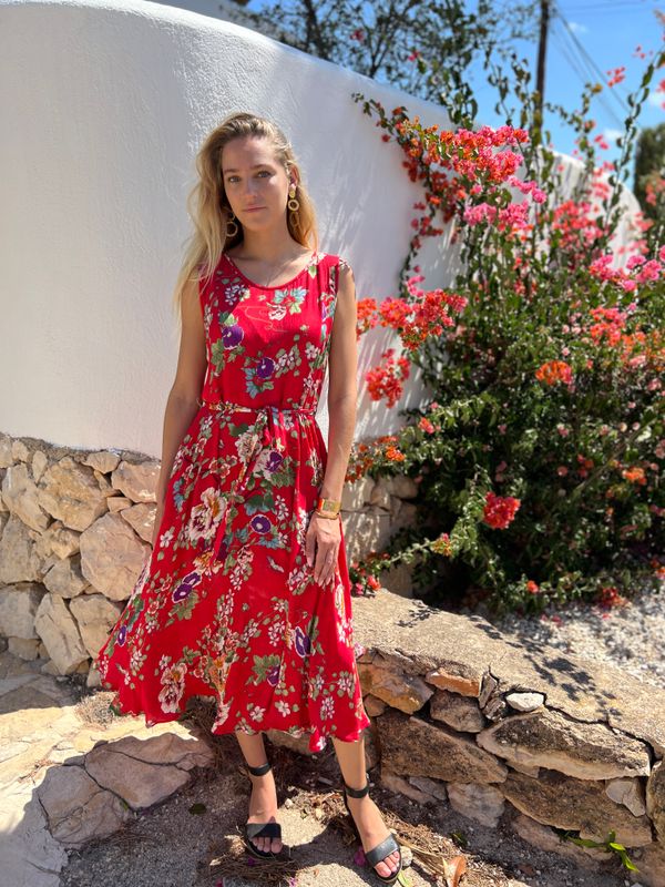 Princess Dress Pr Rayon Crepe S703 rose BS5-665F