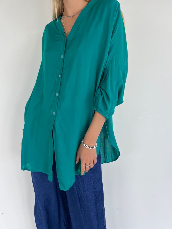 Lucy Blouse Uniq Voile 0038 peacock BS5-492