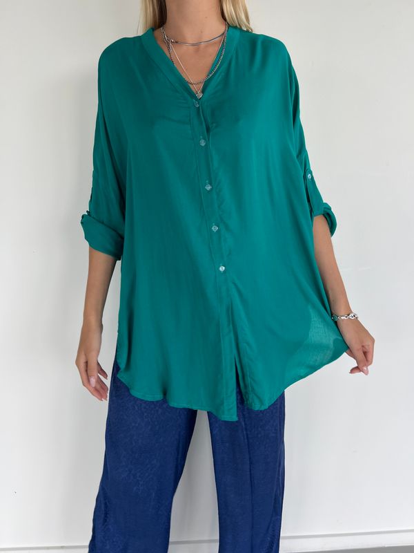 Lucy Blouse Uniq Voile 0038 peacock BS5-492