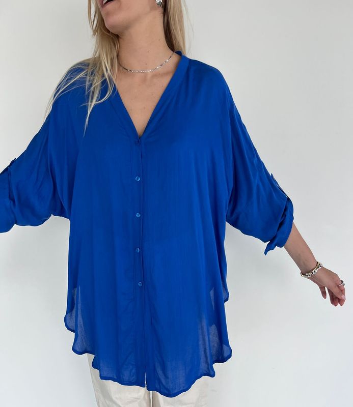 Lucy Blouse Uniq Voile 0044 cobalt BS5-492