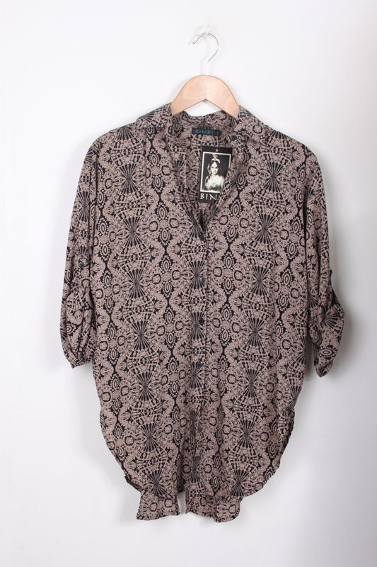 Balong Blouse S205 ribbon fan BW5-205