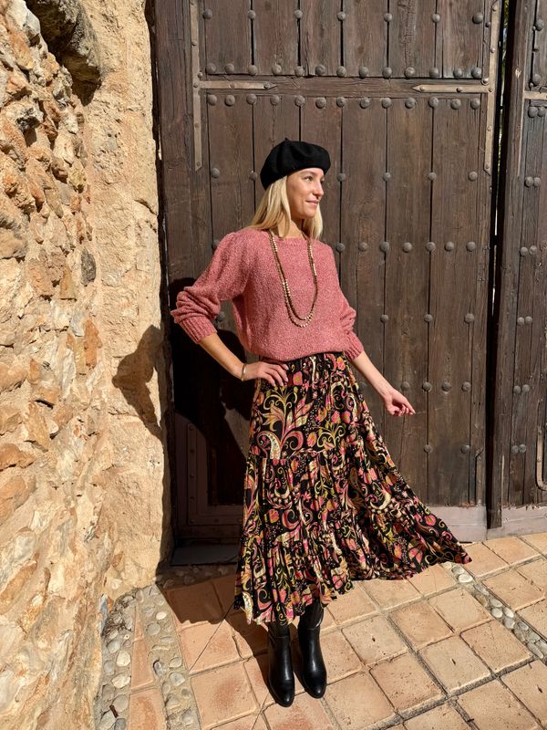 Isla Skirt S100 oryza black BW5-315