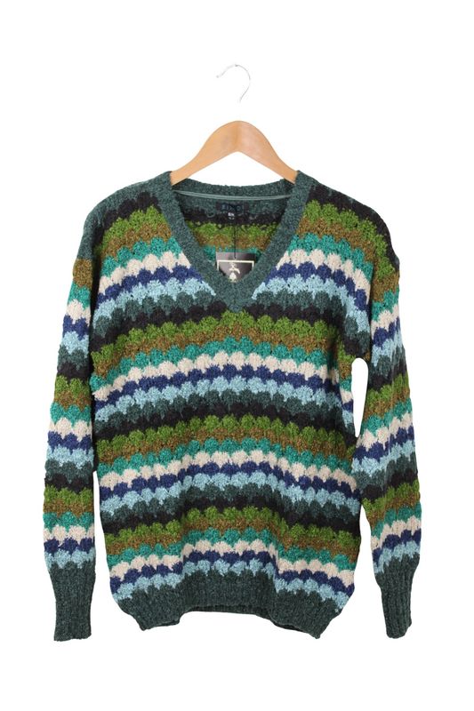 Alpine Pull Jacquard 0224 combi green BW5-844