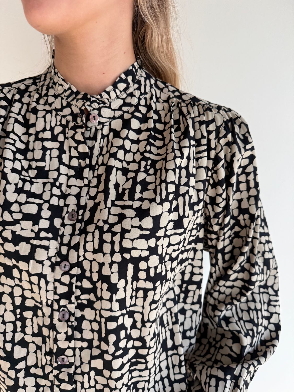 Esra Blouse Printed Rayon S133 poppy BW5-525