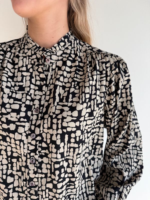 Esra Blouse Printed Rayon S133 poppy BW5-525