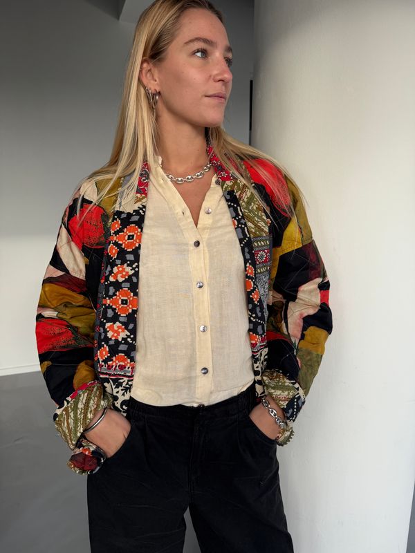 Leela Jacket Cotton 0209 combi canvas/patchwork BW5-563