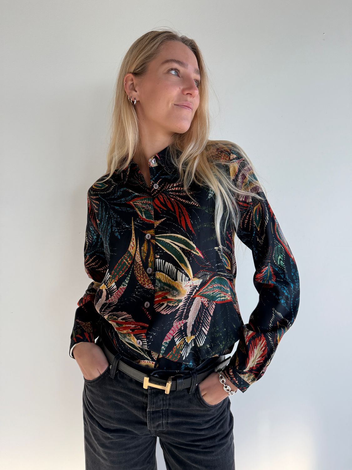 Sissy Blouse Printed Rayon S110 horta BW5-506