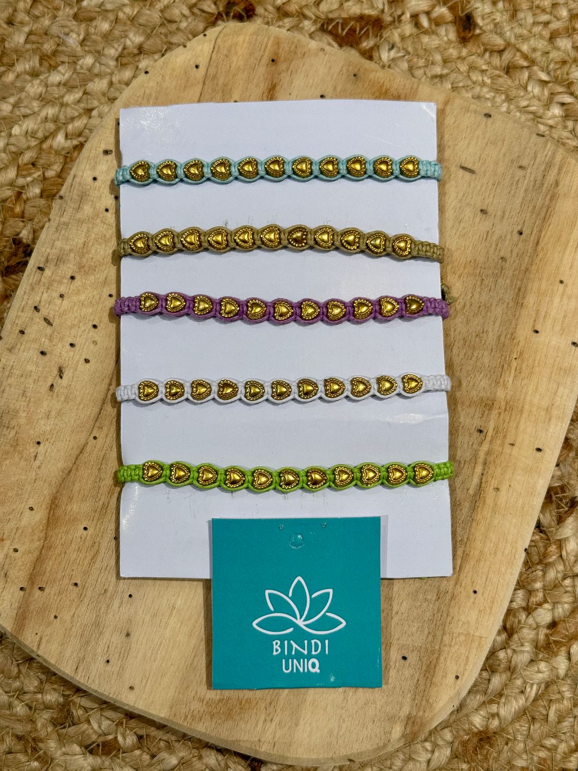 Set of Heart Bracelets 0403 pastel BS6-BB04