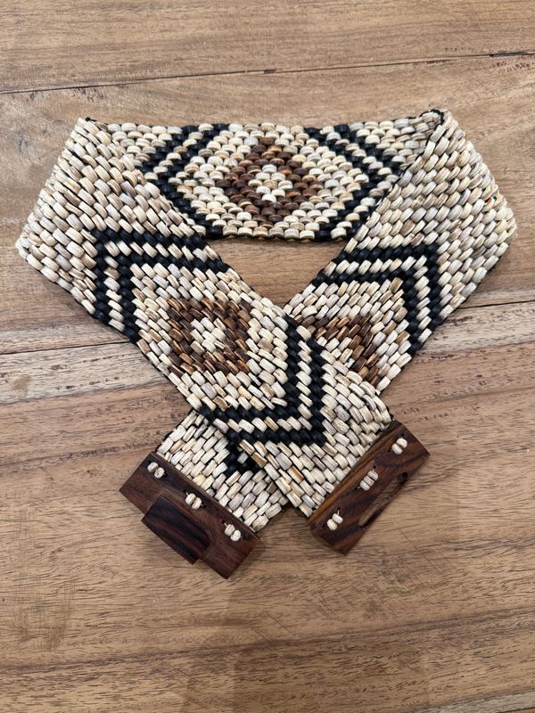 Belt Coco Beads 0016 cream BS6-912