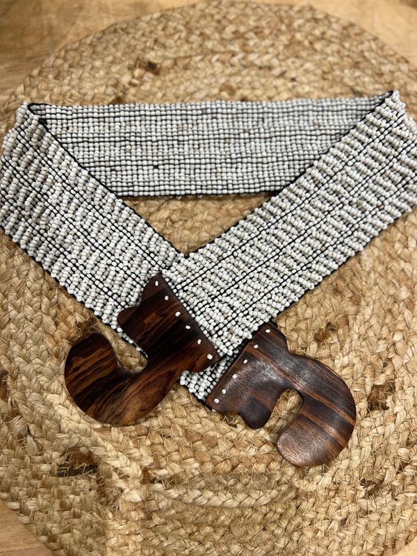 Belt Beads 0011 ecru BS6-911