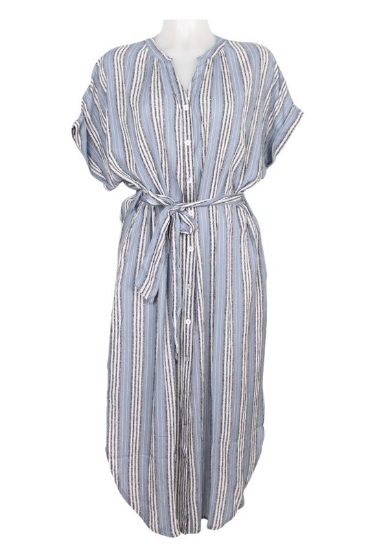 May Tunic Cr.Rayon S163 grey stripe BS6-581