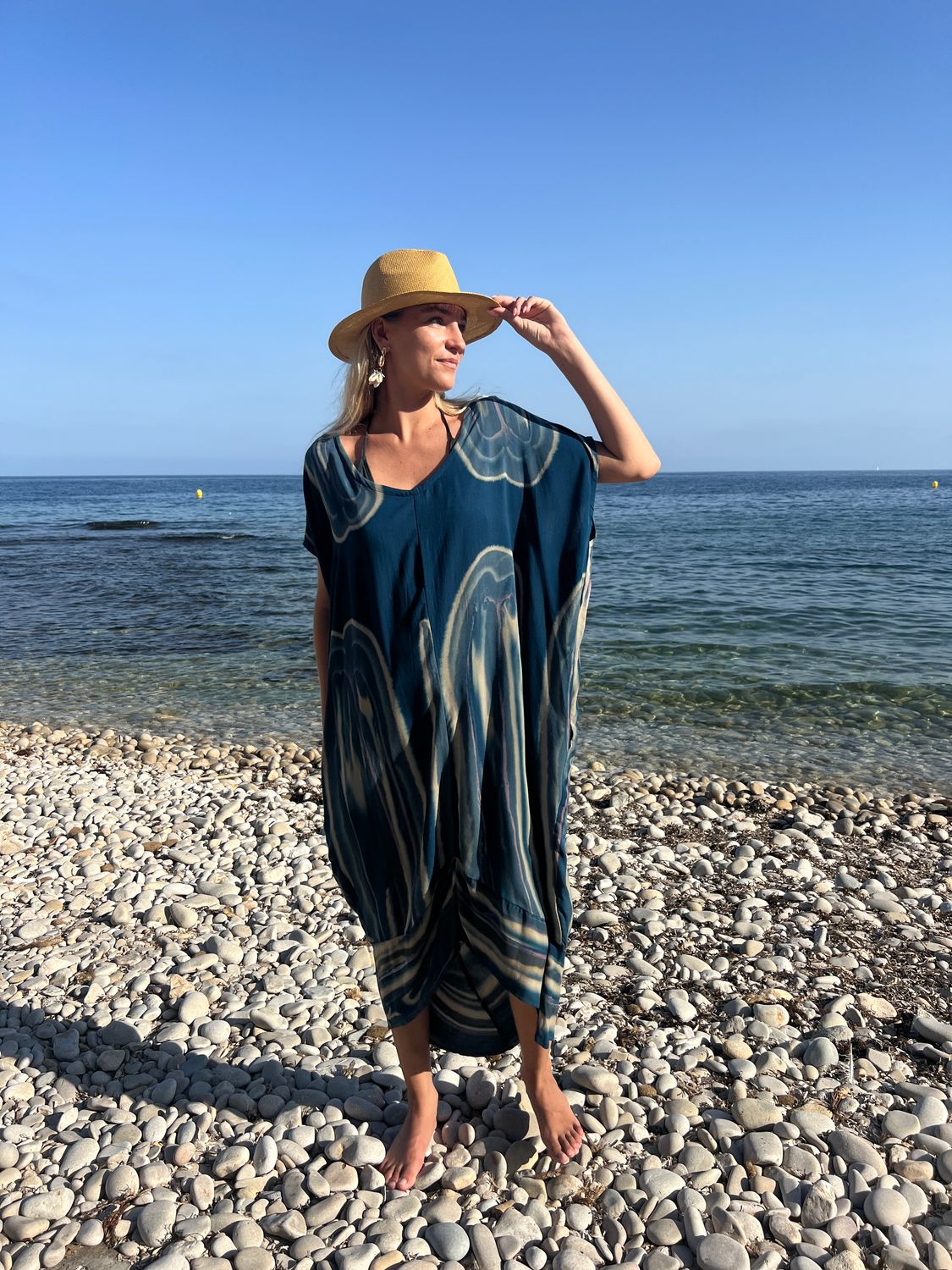 Dress Abstract 0039 petrol BS6-699