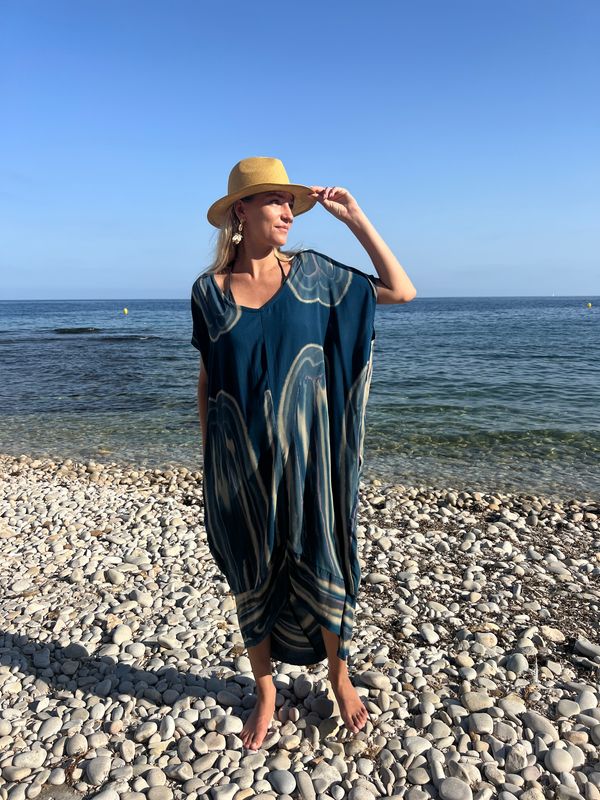 Dress Abstract 0039 petrol BS6-699