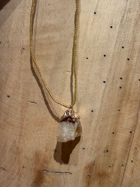 Gemstone Necklace 0013 gold BS6-BB23