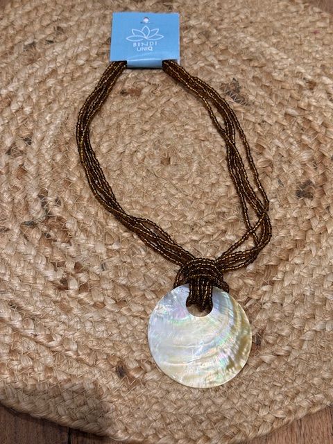 Gili Necklace 0090 brown BS6-BB14