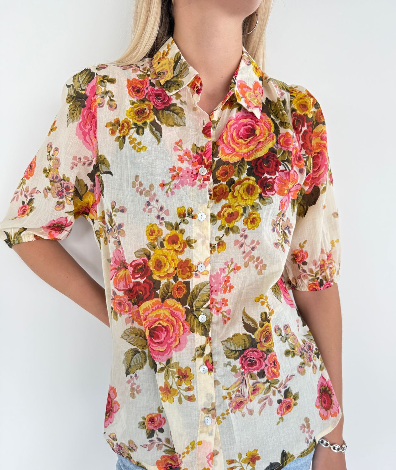 Imo Blouse Cotton Voile S159 retro rose BS6-541