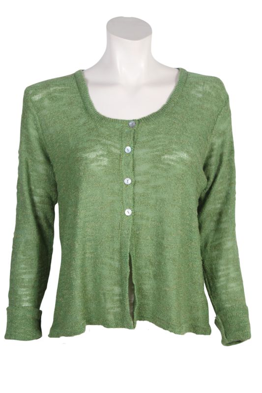 Button Vest Slub B034 wasabi BS6-807