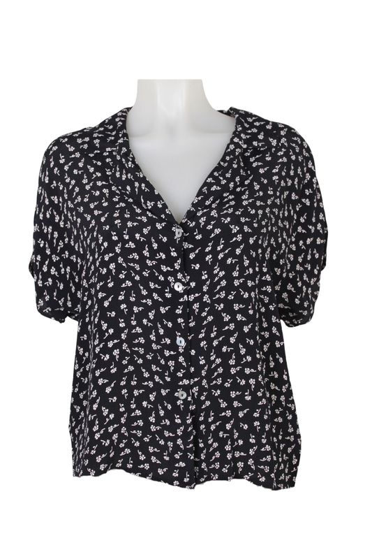 Collar Blouse Printed MC S133 poppy BS6-618