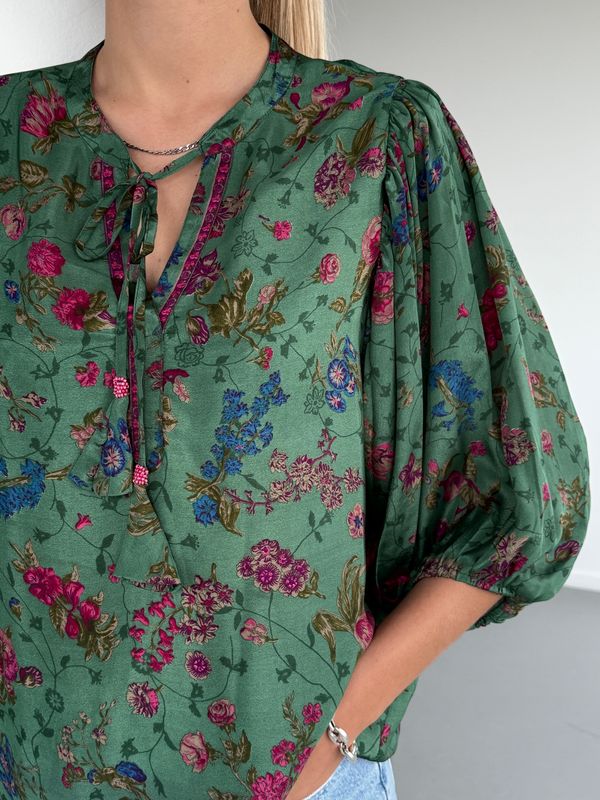 Dora Blouse Heritage 0030 green BS6-504