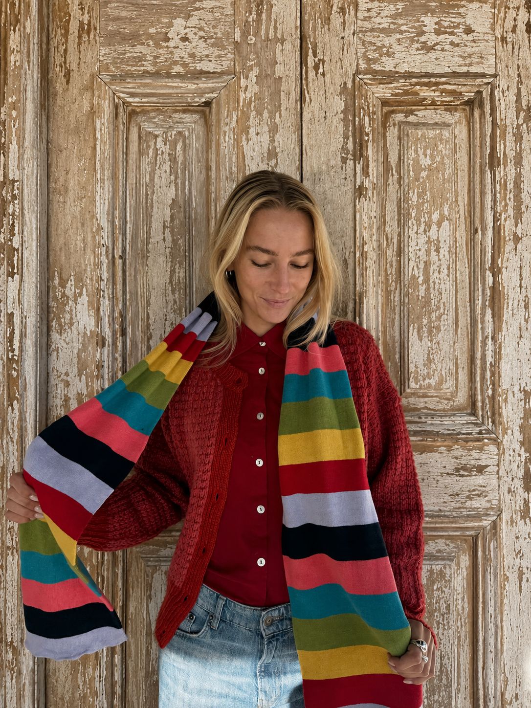 Rainbow Scarf 0003 multi BW6-884