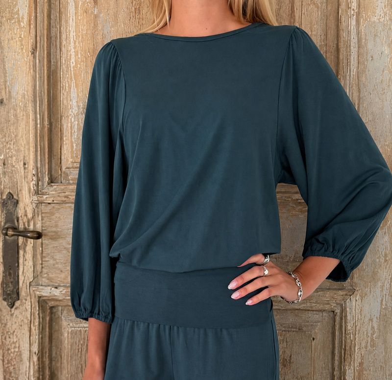 Lulu Top 0035 dark teal BW6-754