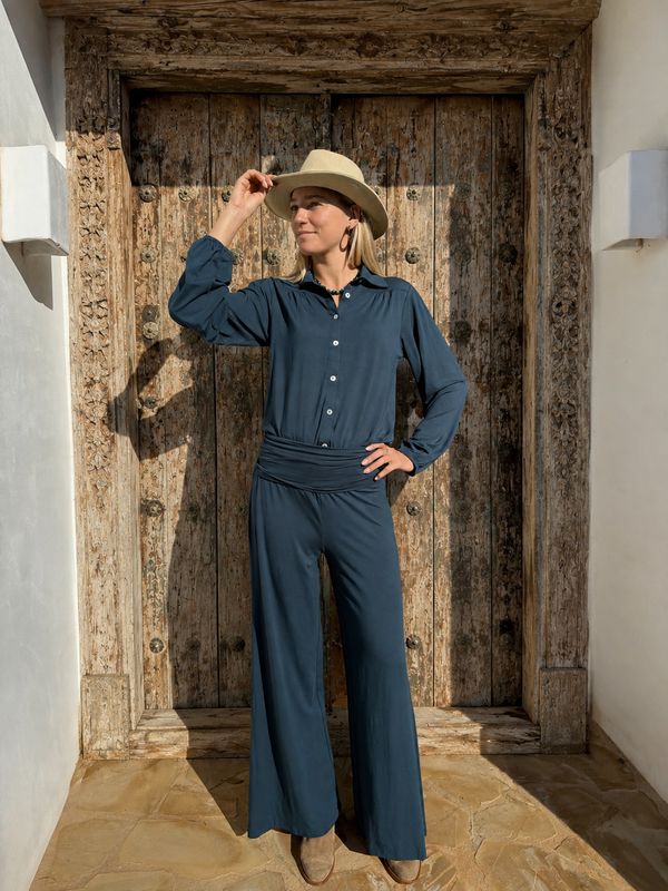 Moa Blouse 0035 dark teal BW6-755