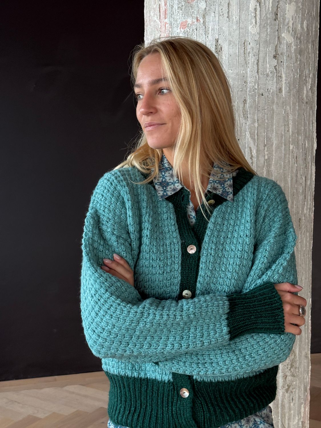 Mata Vest Mohair MH34 blue/tosca BW6-803