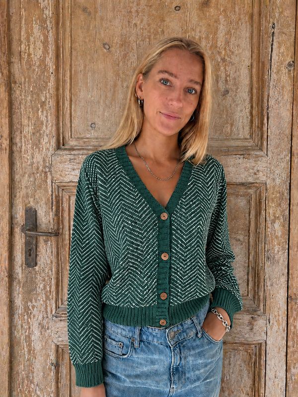 Ziggy Vest Mohair MH37 tosca/blue BW6-800