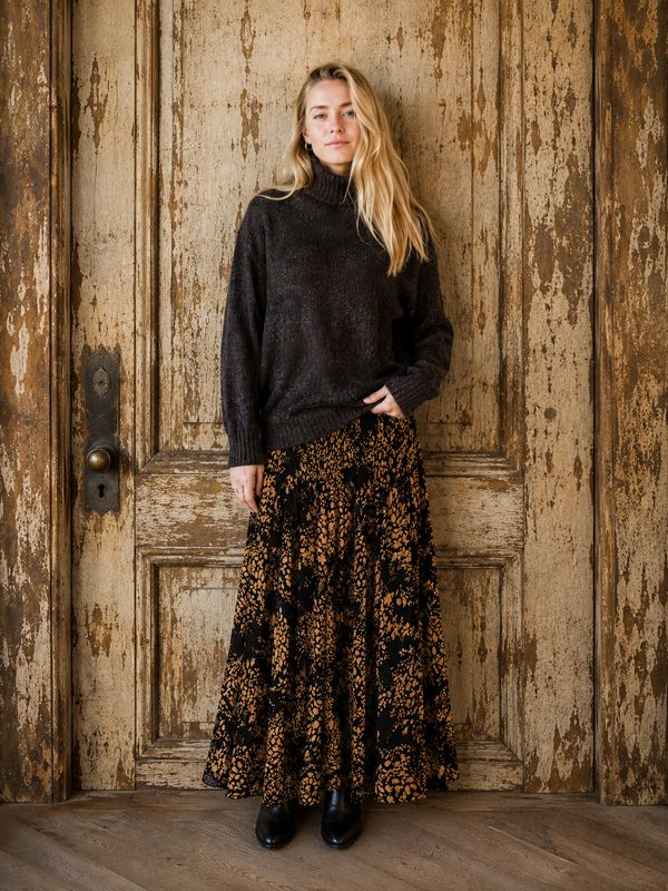 Ciska Skirt Cr.Rayon Pr. 0195 camilla BW6-480