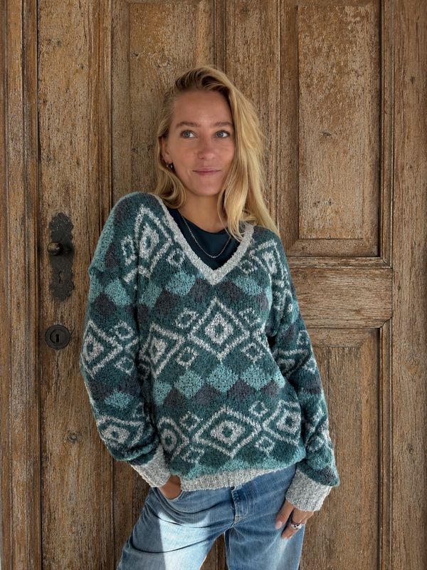 Jacky Pull Jacq.Kalapin 0093 combi teal BW6-843