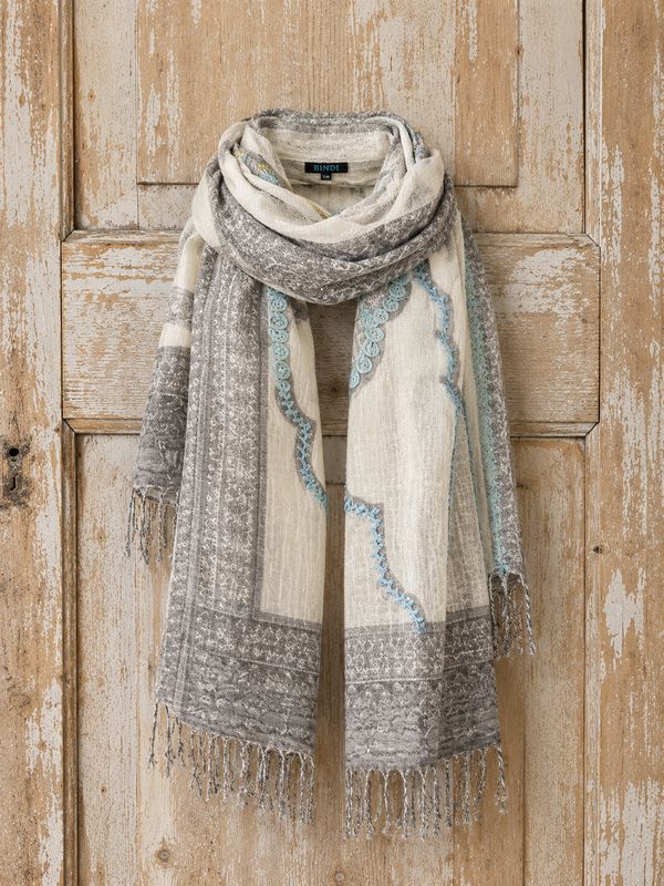 Embr Wool scarf 0021 grey BW6-900