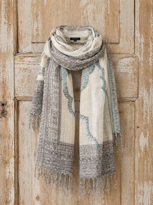 Embr Wool scarf 0021 grey BW6-900