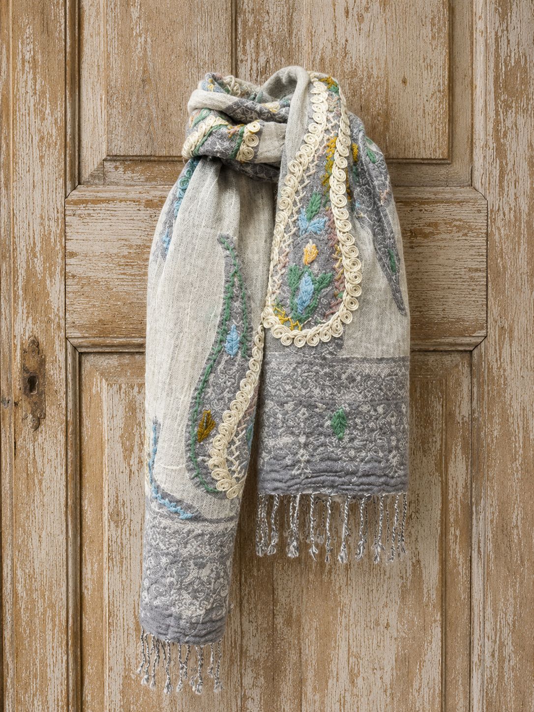 Embr Wool scarf 0021 grey BW6-900