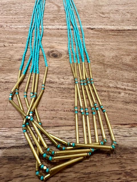 Naxos Necklace 0042 turqoise BW6-BB13