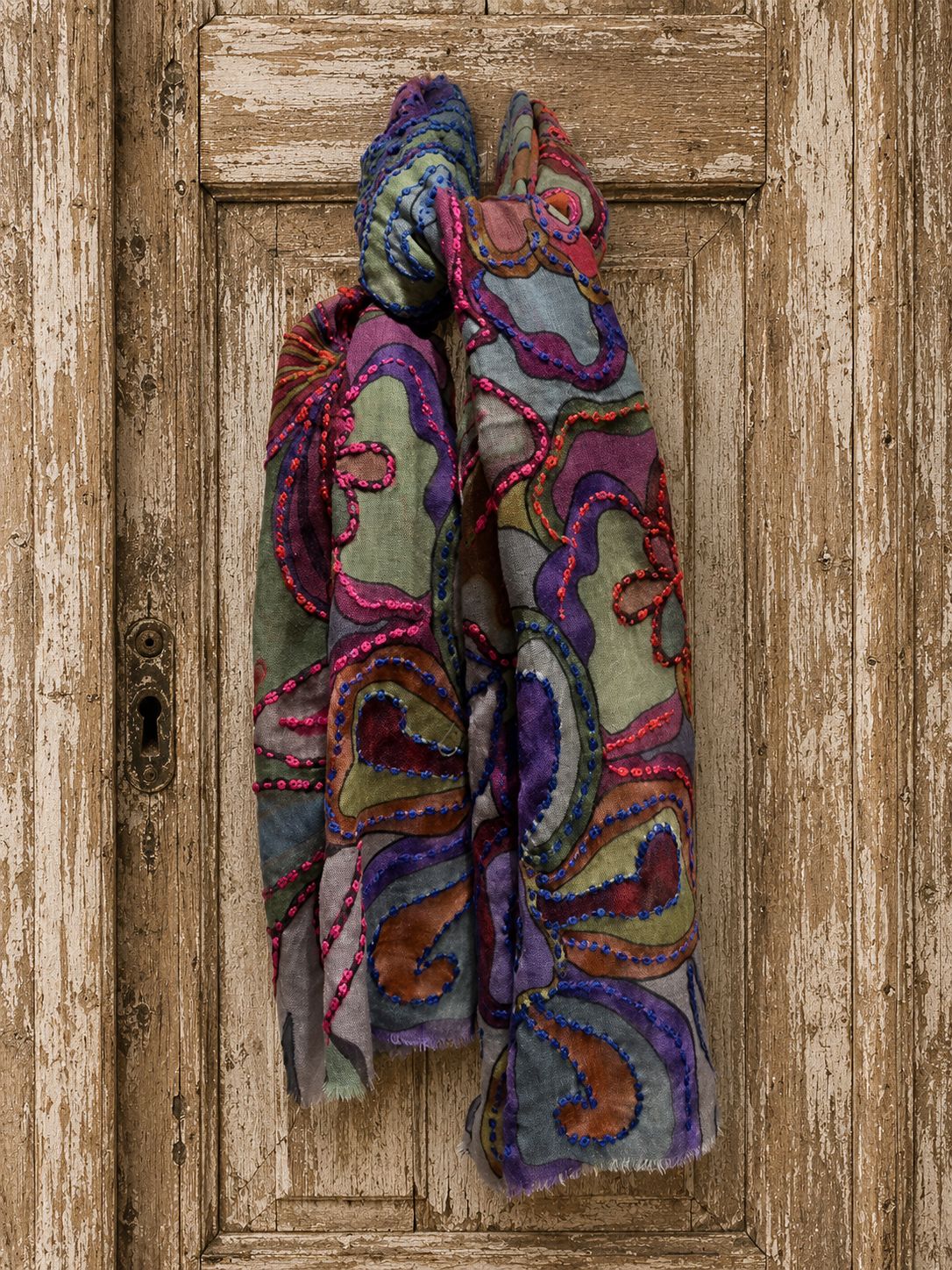 Digital Wool scarf 0030 green BW6-901