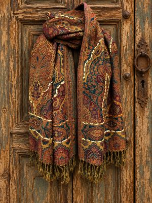 Embr Wool scarf 0073 moss green BW6-900