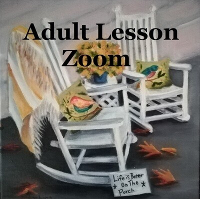 Adult Lesson: Zoom 90 min