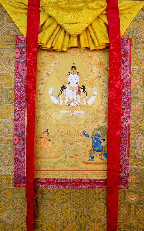 Four-armed Chenrezig Thangka