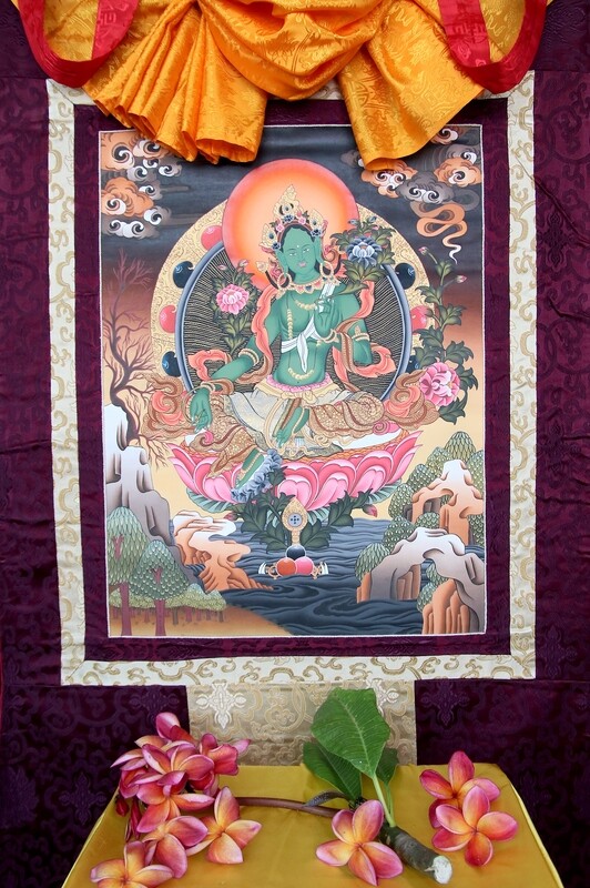 Green Tara Thangka