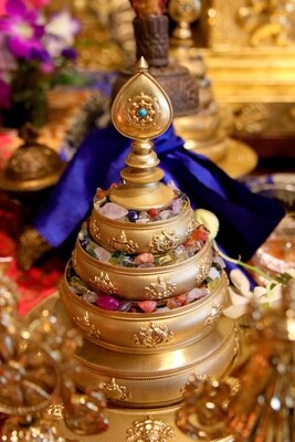Eight Auspicious Brass Mandala Set