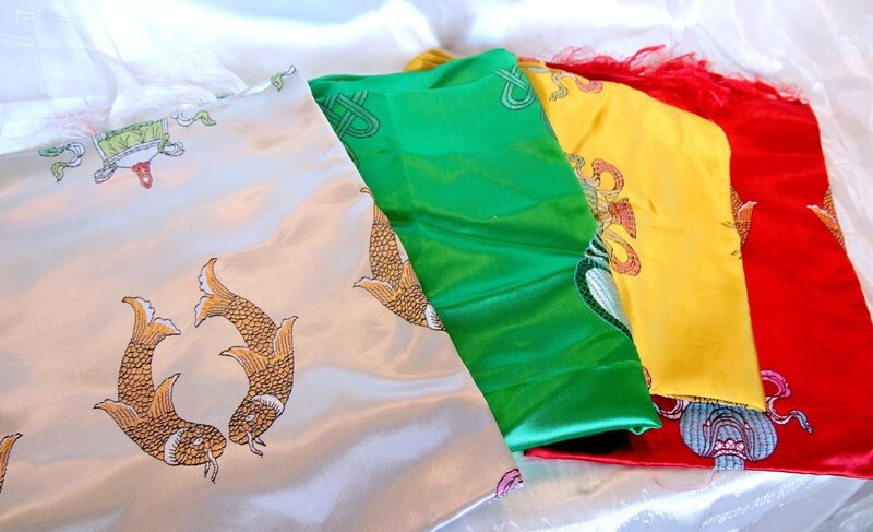 Eight Auspicious Embroidered Khata
