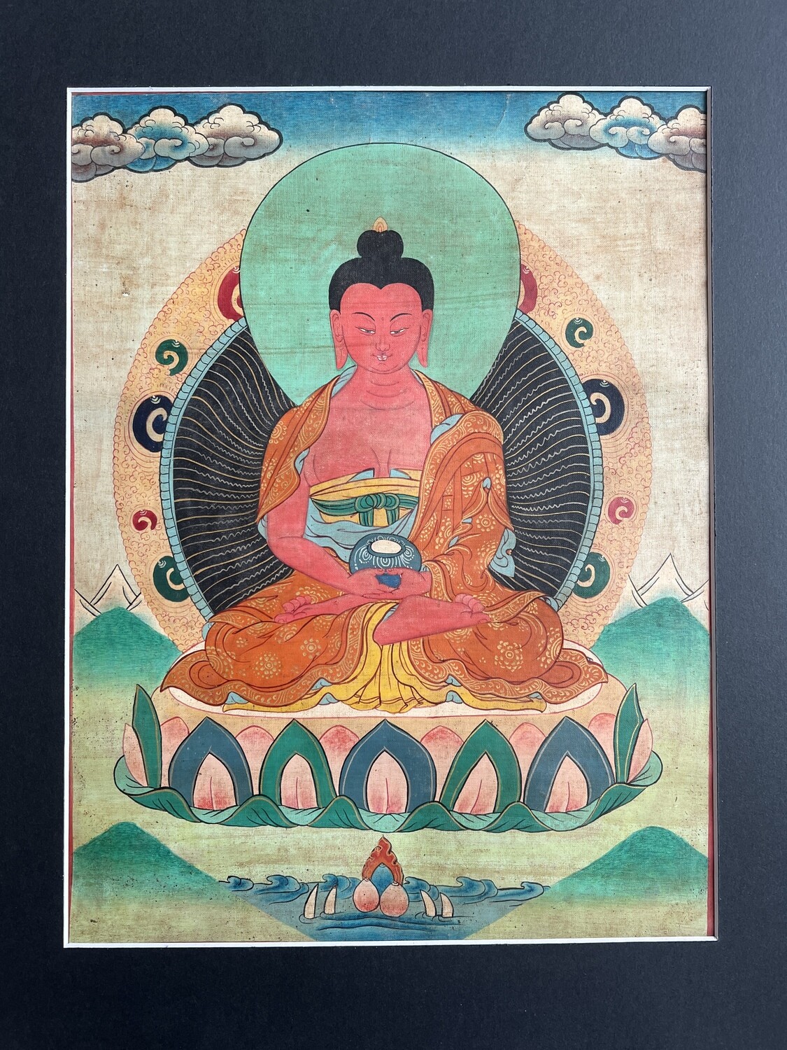 Buddha Amitabha Vintage Paining