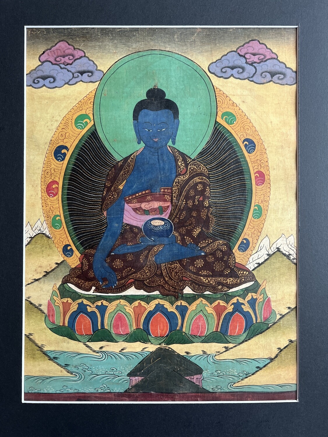 Medicine Buddha Vintage Painting