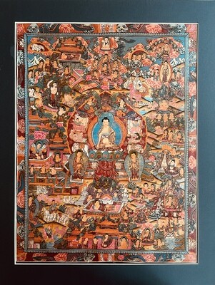 Buddha Family II Vintage Painting