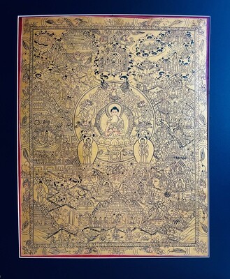 Buddha Family III Vintage Painting